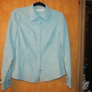 Faux Suede Western style shirt